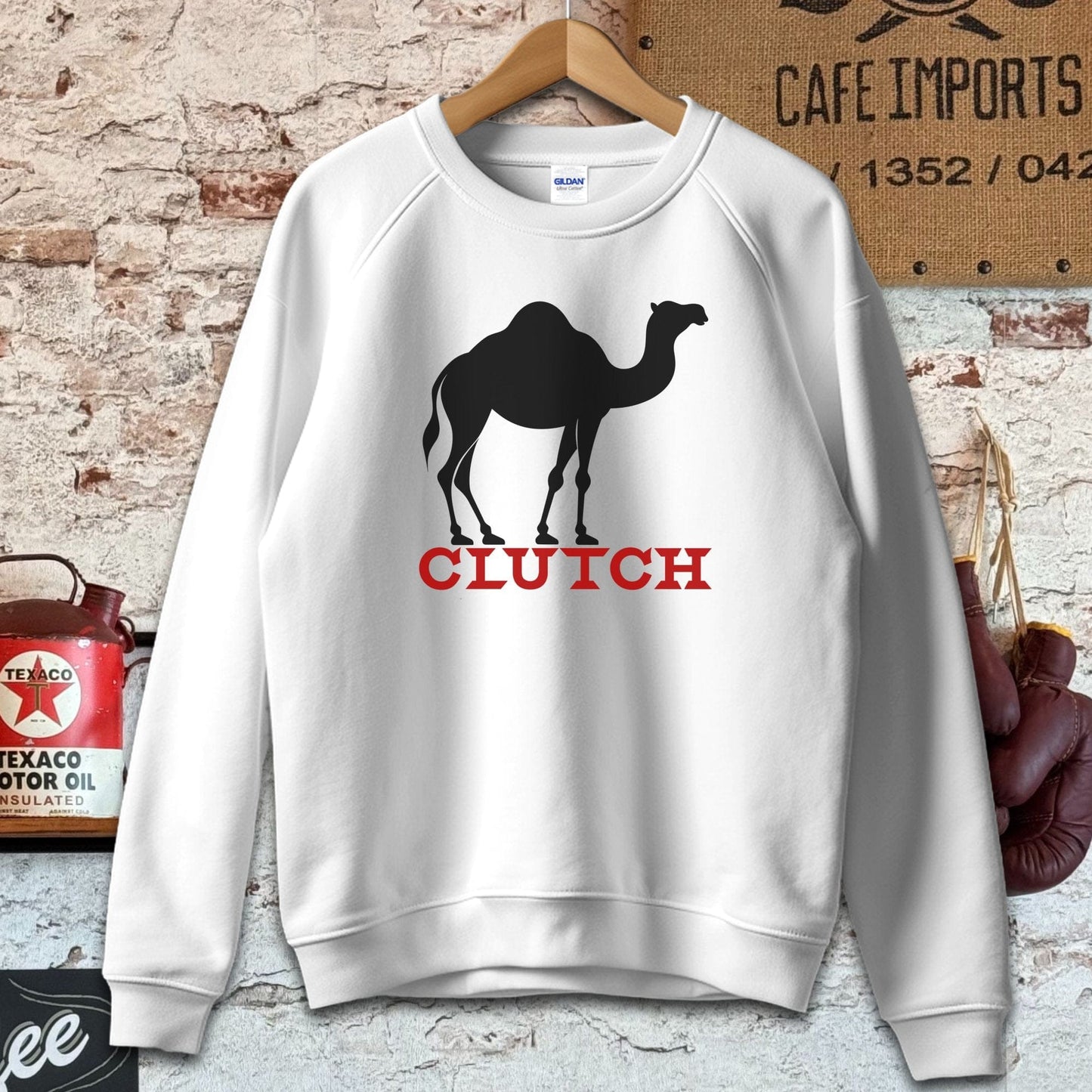 Sweatshirt / S / White Camel Clutch Shirt