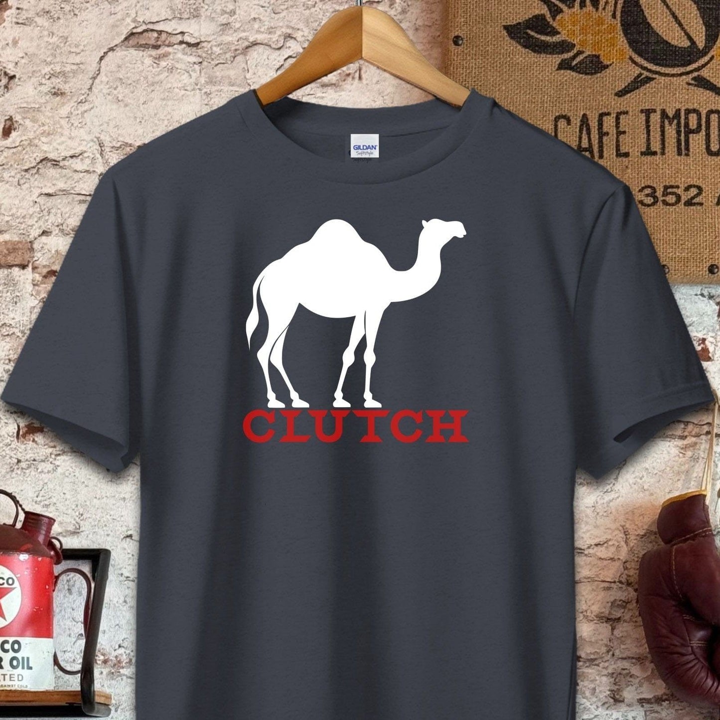 T-shirt / S / Dark Heather Camel Clutch Shirt