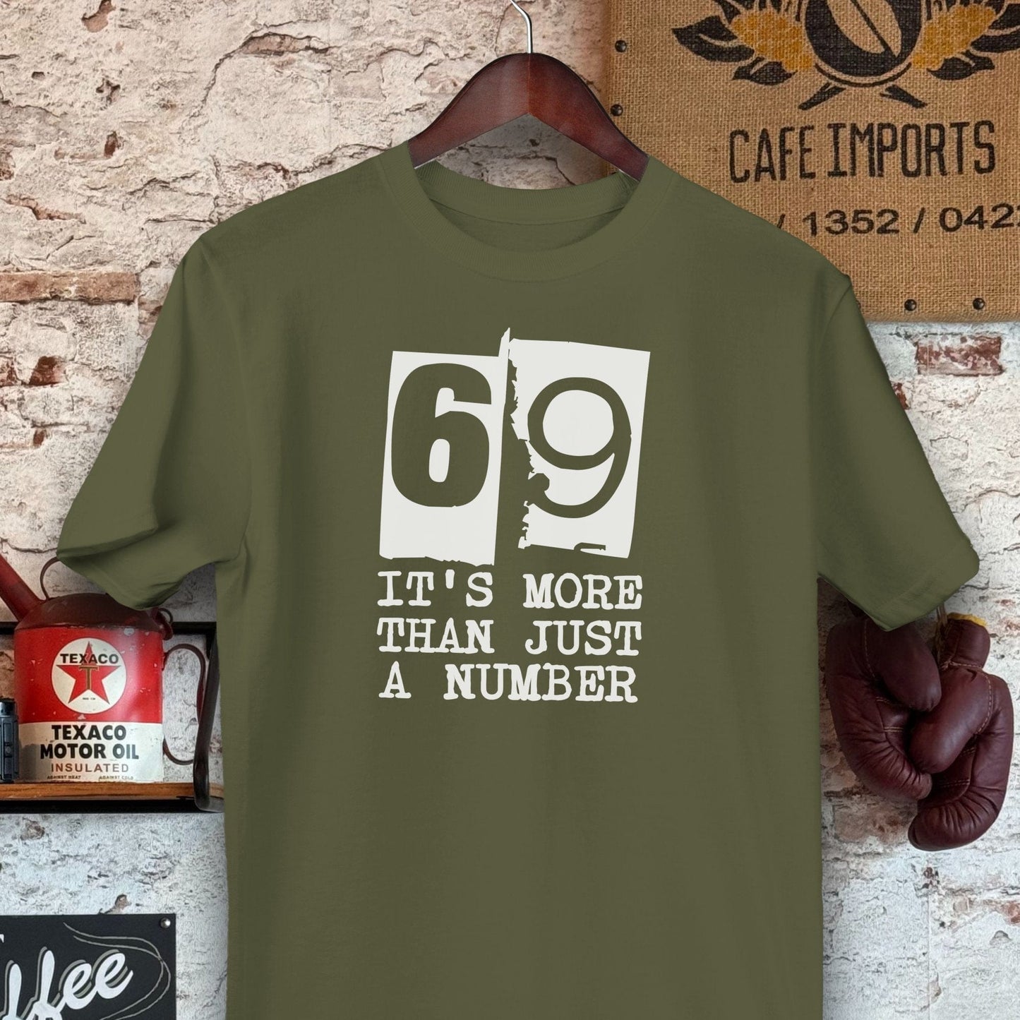 T-shirt / S / Military Green 69 It's More Than Just a Number Shirts