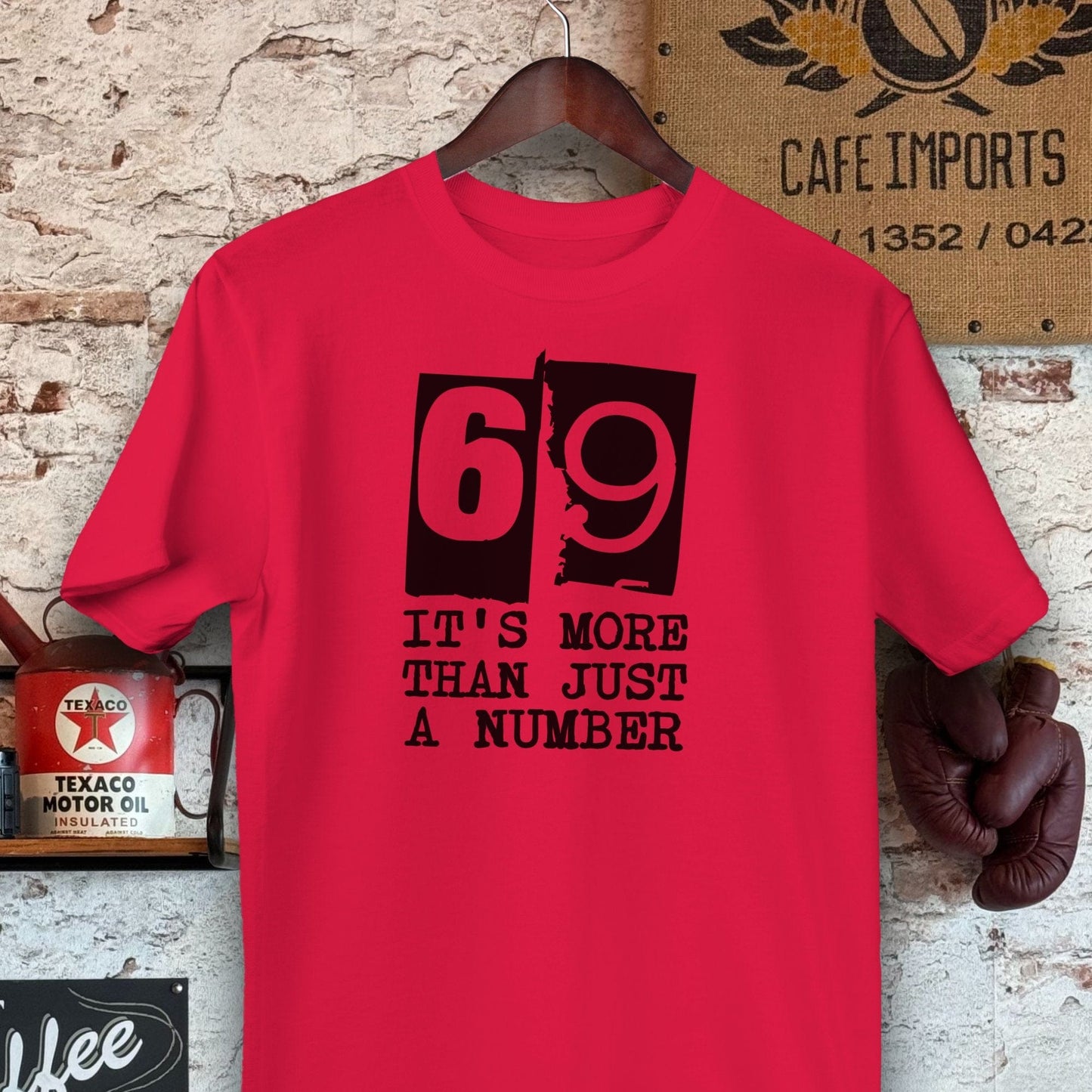 T-shirt / S / Red 69 It's More Than Just a Number Shirts