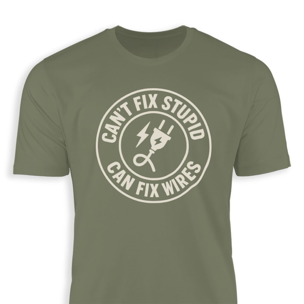 Can't Fix Stupid Can Fix Wires Graphic Shirt product