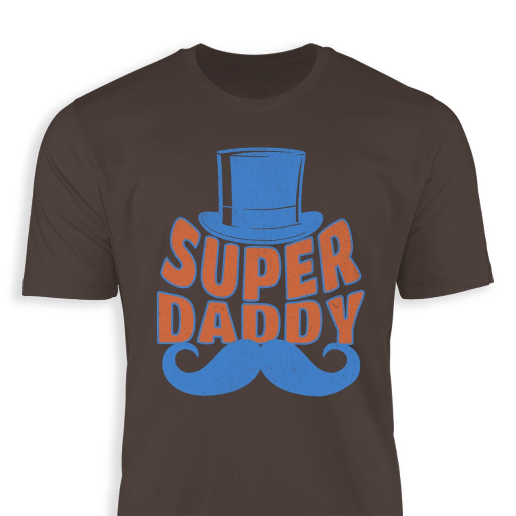 Super Daddy Graphic Print Mustache T-Shirt product