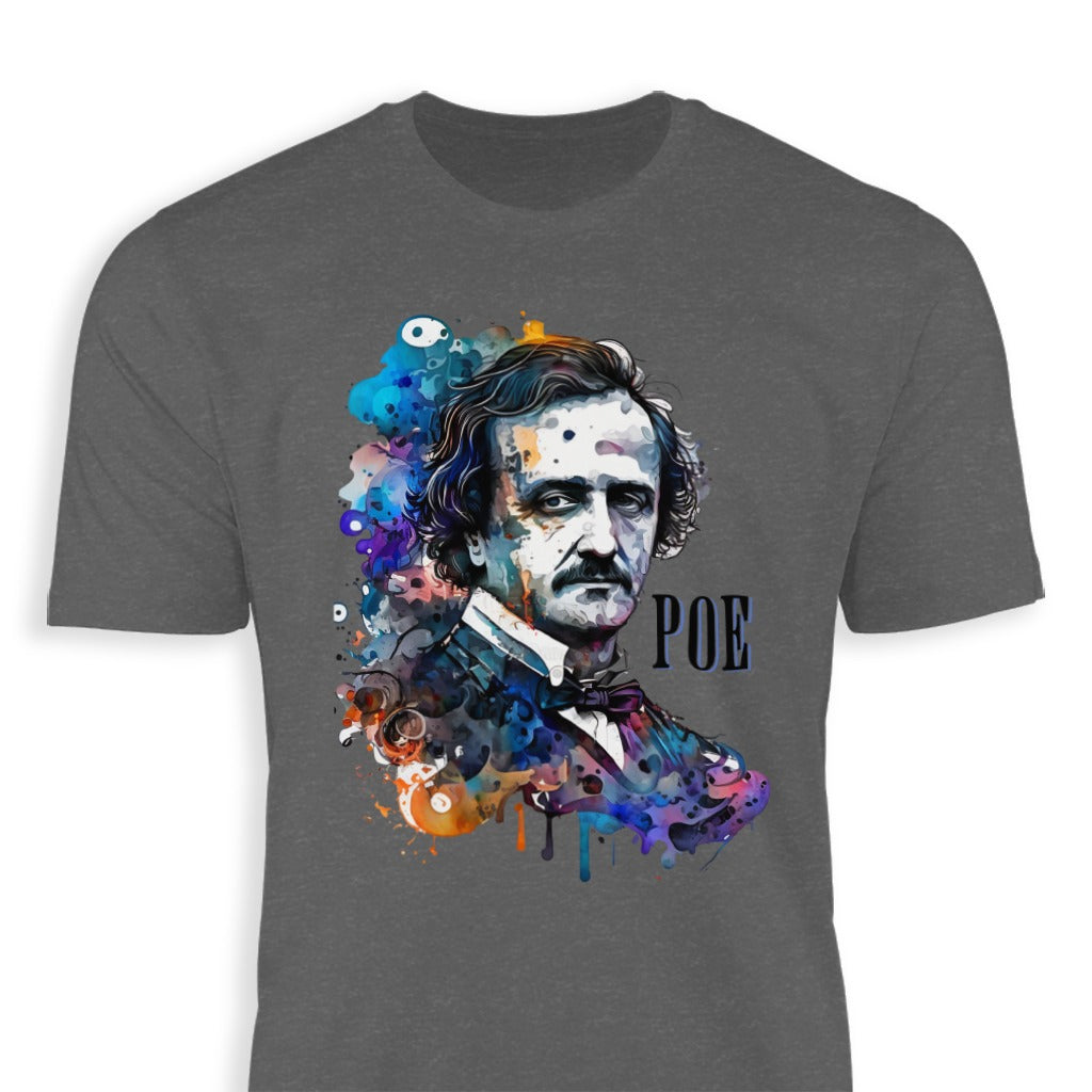 Colorful Artistic Edgar Allan Poe Design T-Shirt product type