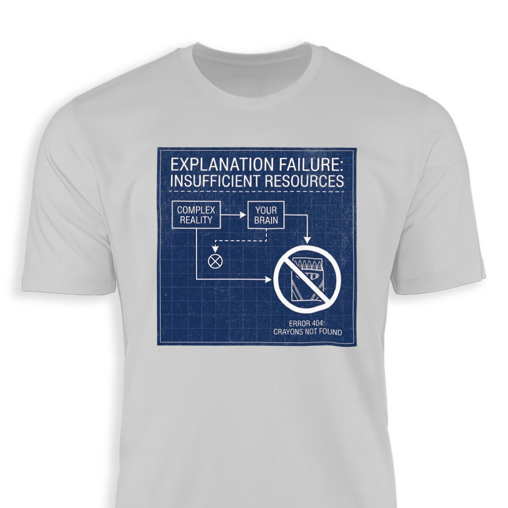 Explanation Failure Insufficient Resources Error 404 Shirt