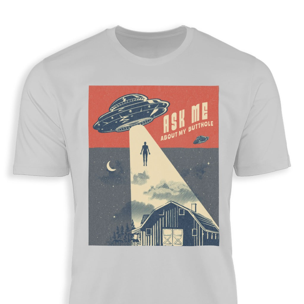 Ask Me About My Butthole UFO Graphic T-Shirt product type