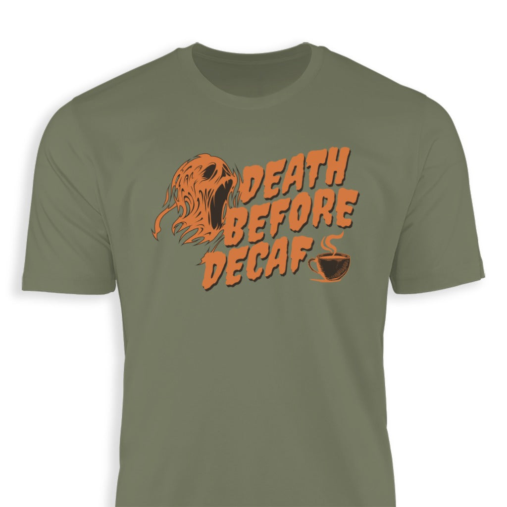 Death Before Decaf Zombie Coffee Lover Shirt product