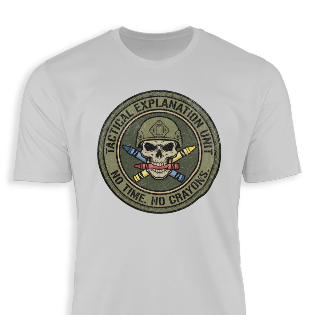 Tactical Explanation Unit No Time No Crayons Shirt