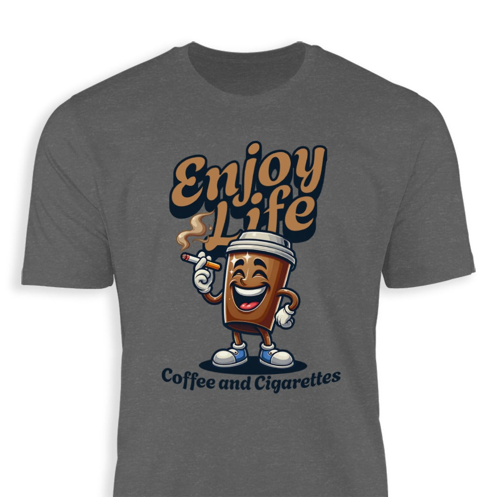 Enjoy Life Coffee and Cigarettes T-shirt product