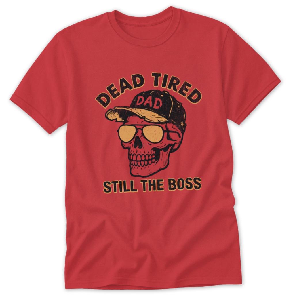 Dead Tired Dad Classic Tee - Red