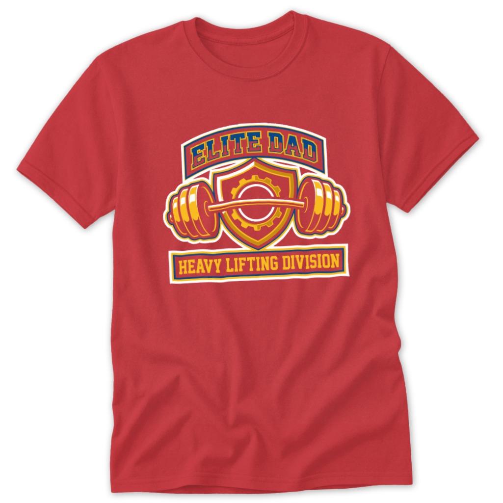 Elite Dad Lifting Classic Tee - Red