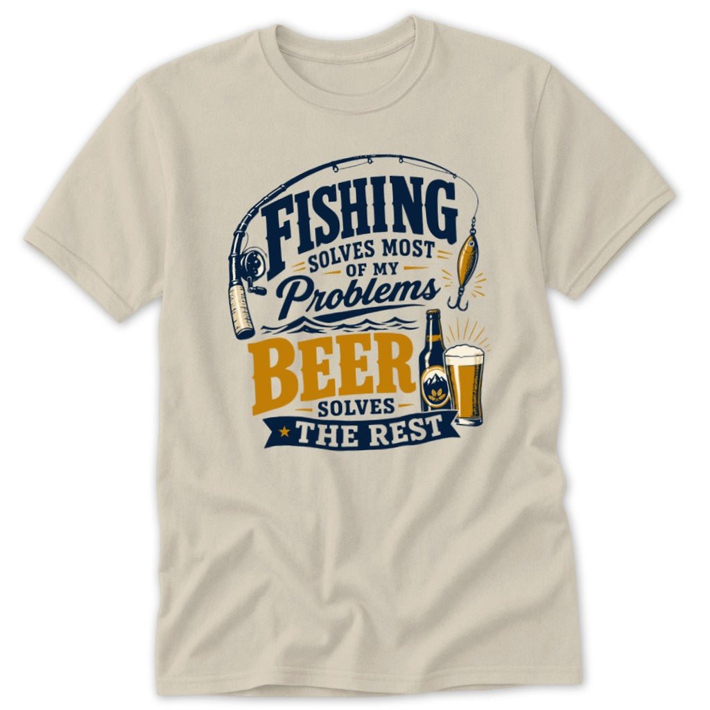 Fishing Solves Most of My Problems Classic Tee