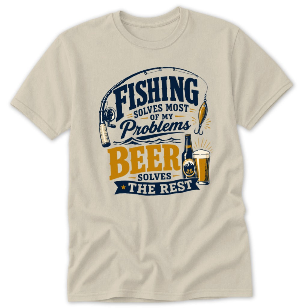 Fishing Solves Most of My Problems Classic Tee