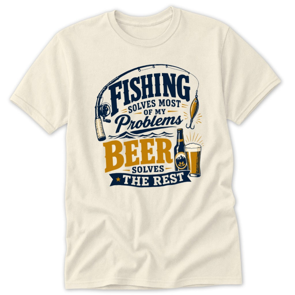 Fishing Solves Most of My Problems Classic Tee