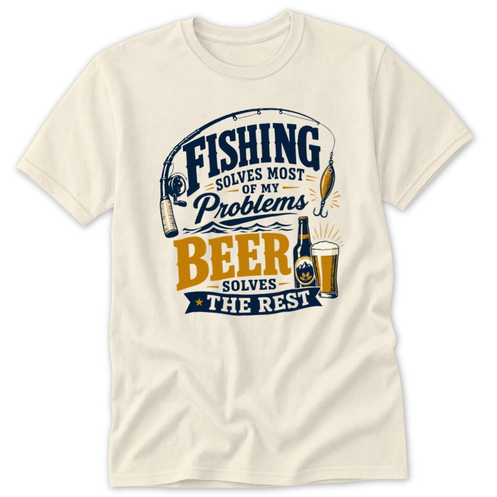 Fishing Solves Most of My Problems Classic Tee