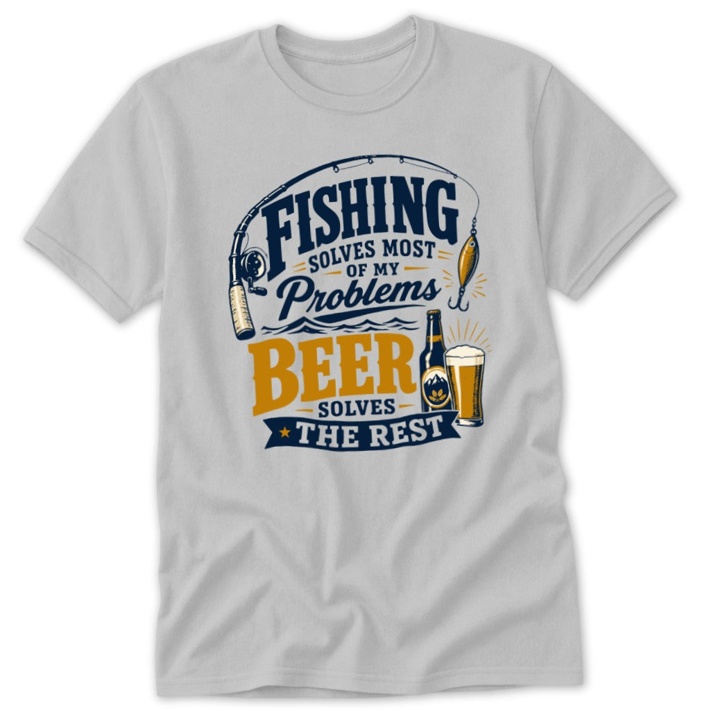 Fishing Solves Most of My Problems Classic Tee