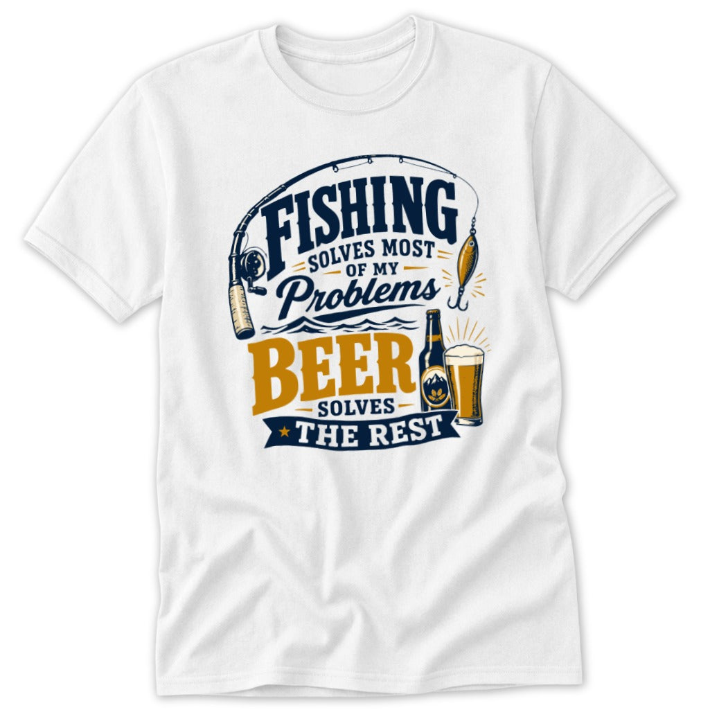 Fishing Solves Most of My Problems Classic Tee