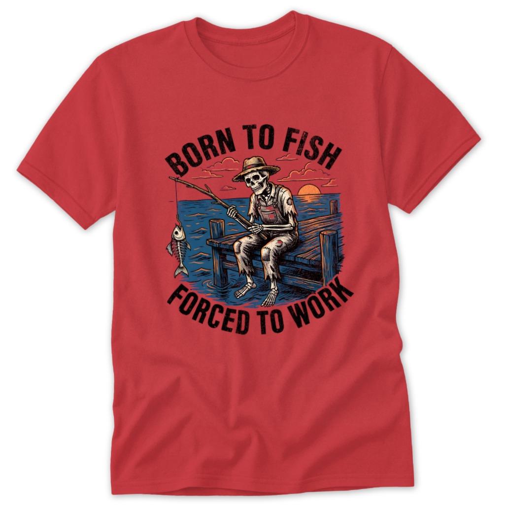 Forced to Work Classic Tee - Red