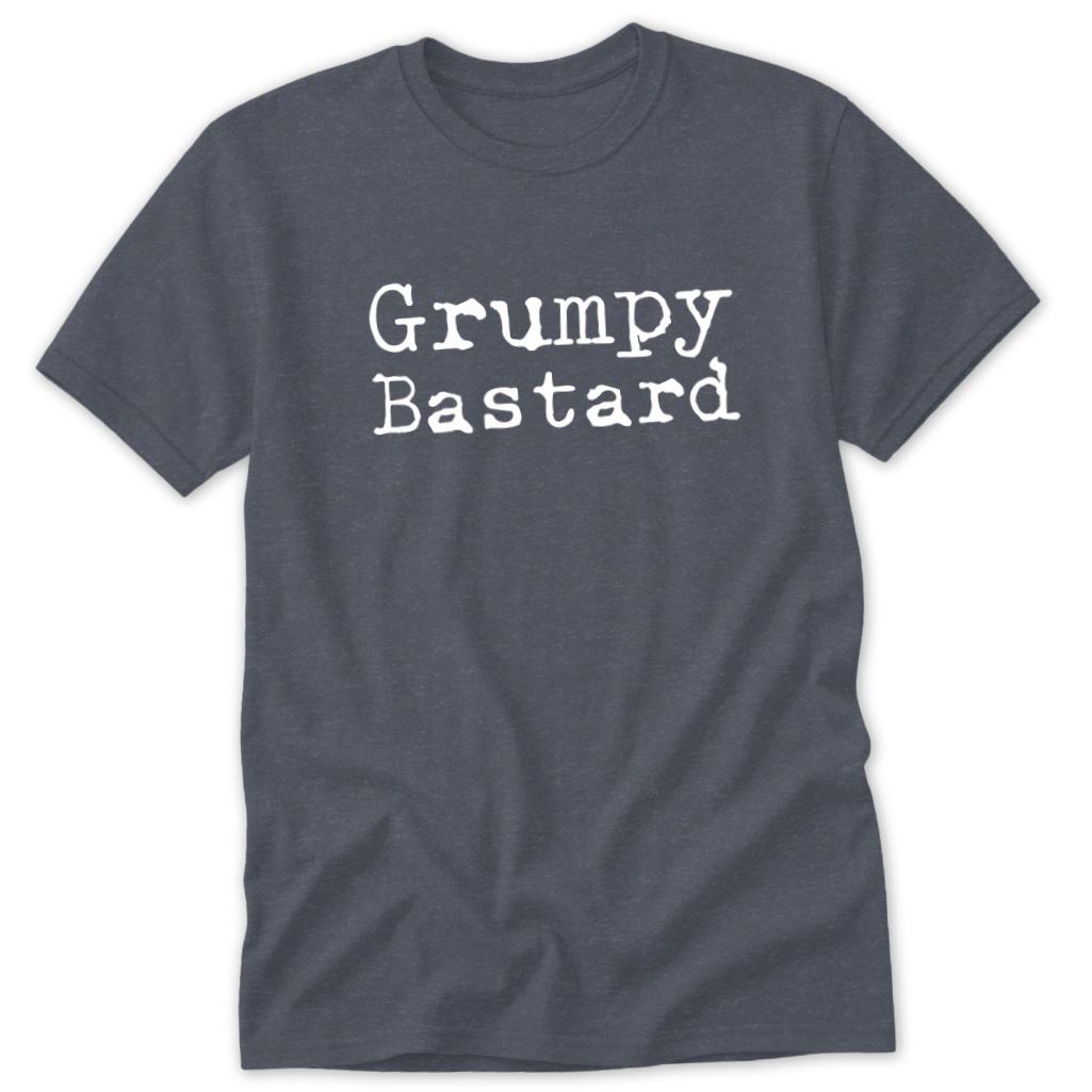 Grumpy Bastard Classic Tee - Heather Navy