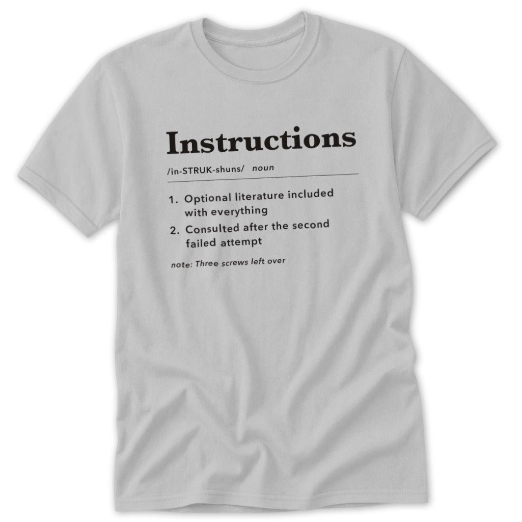 Instructions Definition Classic Tee