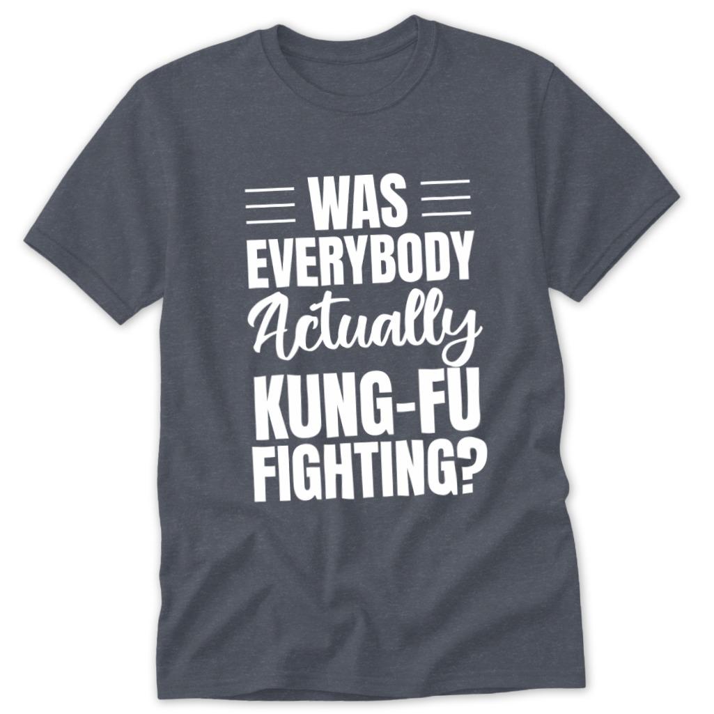 Kung Fu Fighting Classic Tee - Heather Navy