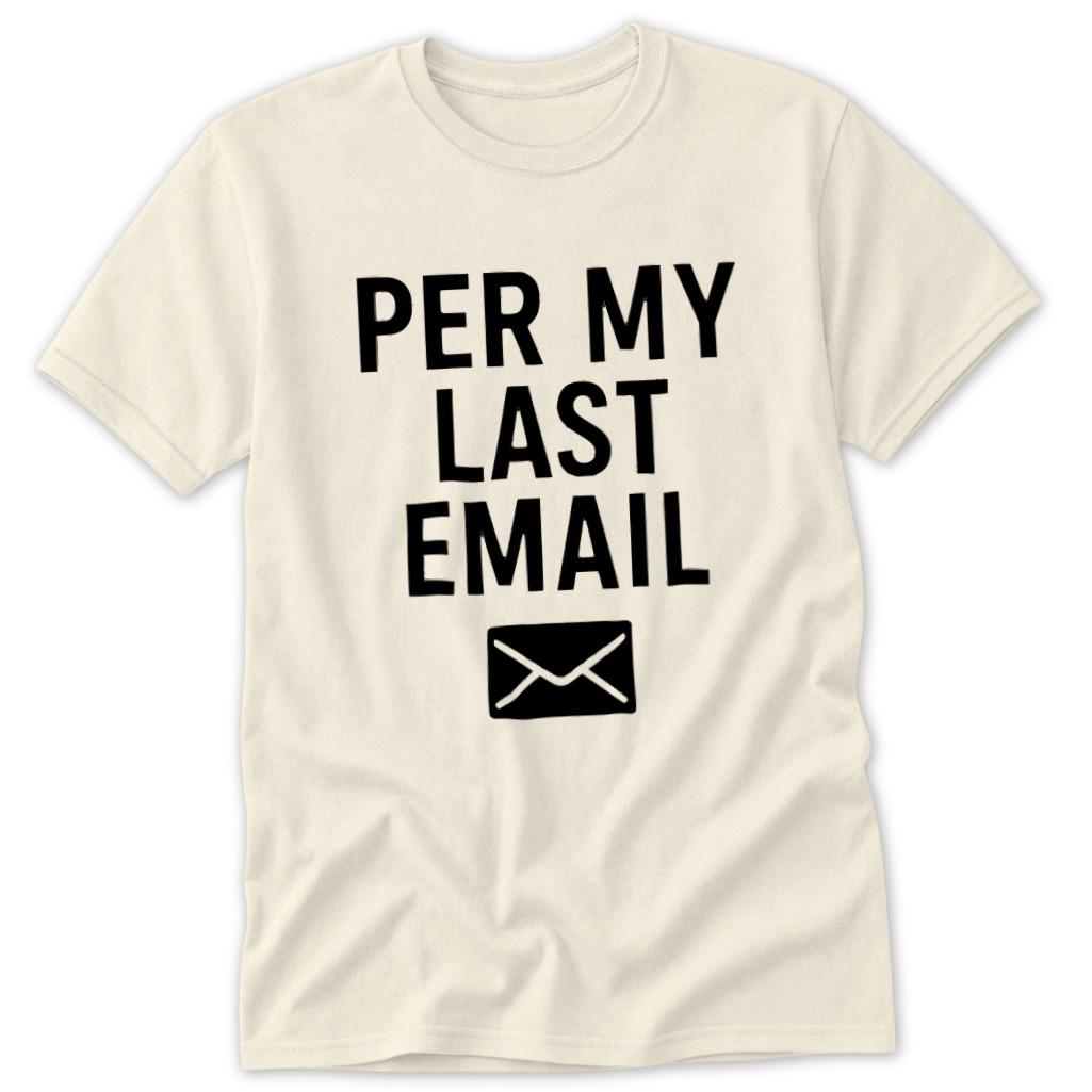 Last Email Classic Tee - Natural