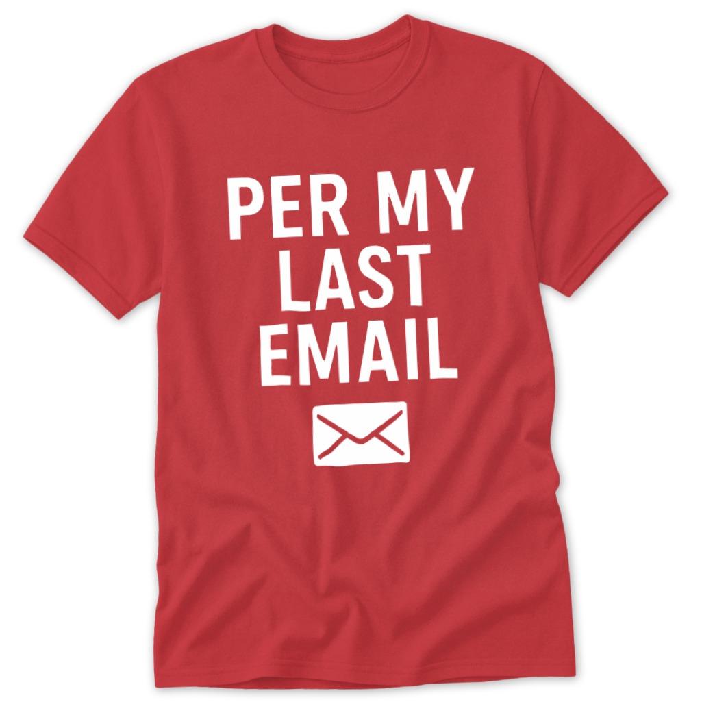 Last Email Classic Tee - Red