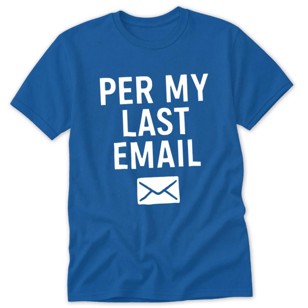 Last Email Classic Tee - Royal