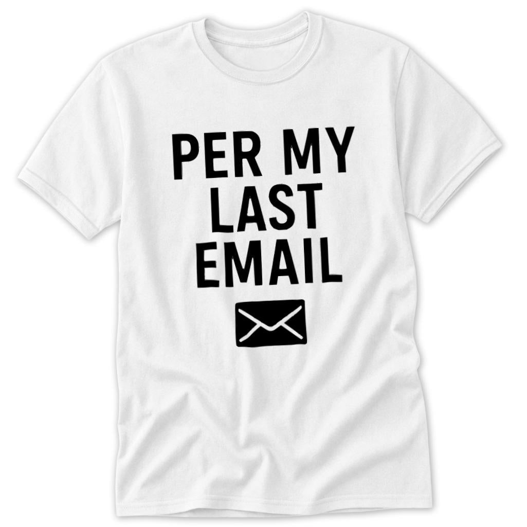 Last Email Classic Tee - White