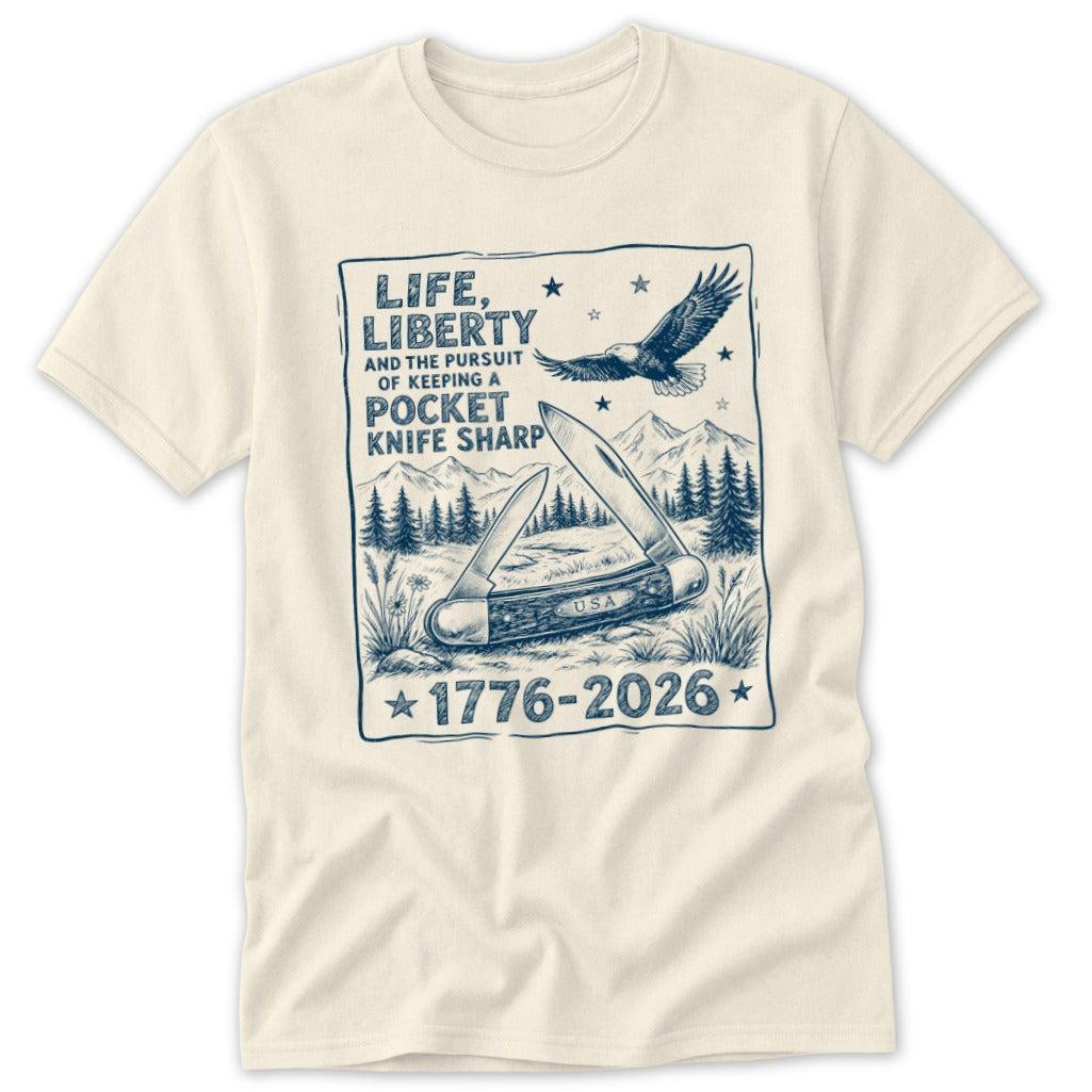 Life, Liberty, Pursuit of Pcket Knife Classic Tee