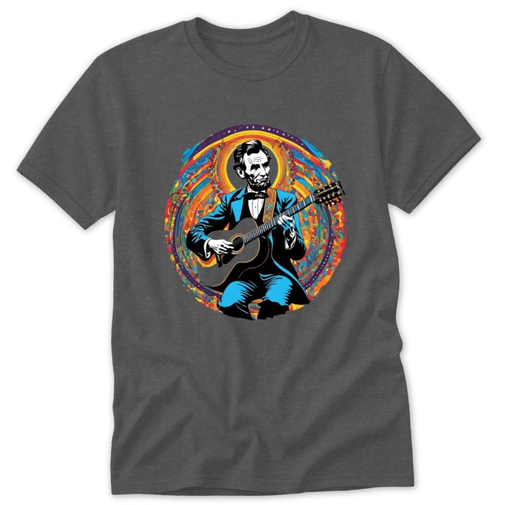 Lincoln Playing Guitar Classic Tee