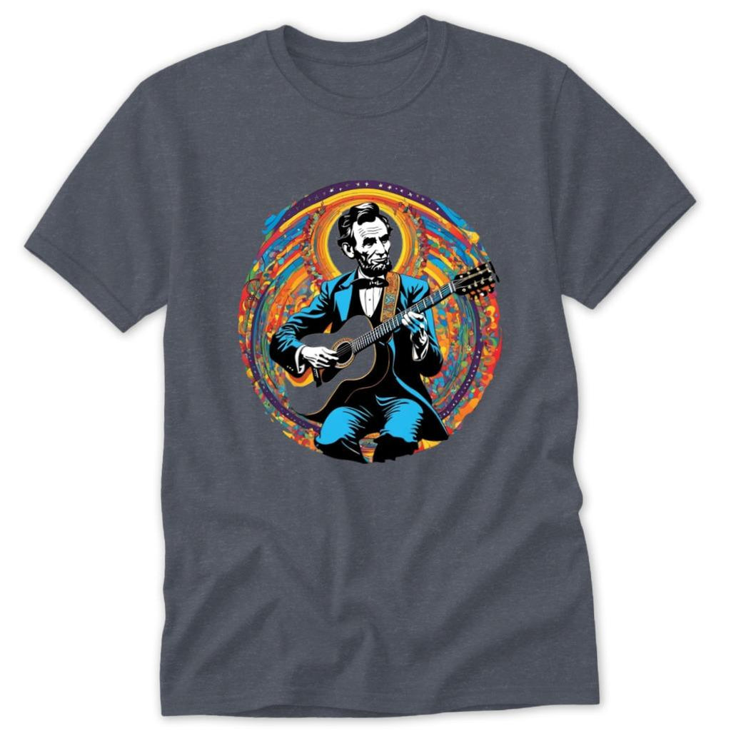 Lincoln Playing Guitar Classic Tee