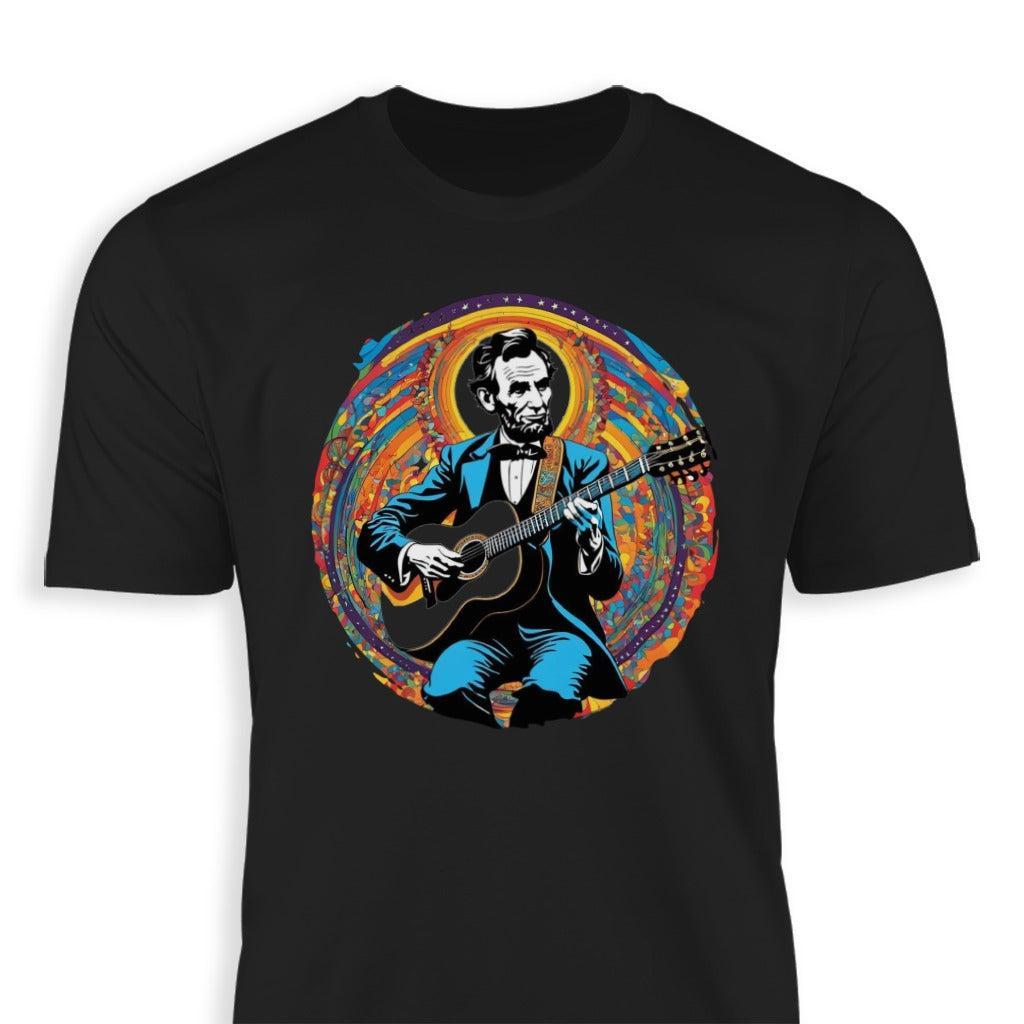 Lincoln Playing Guitar Classic Tee