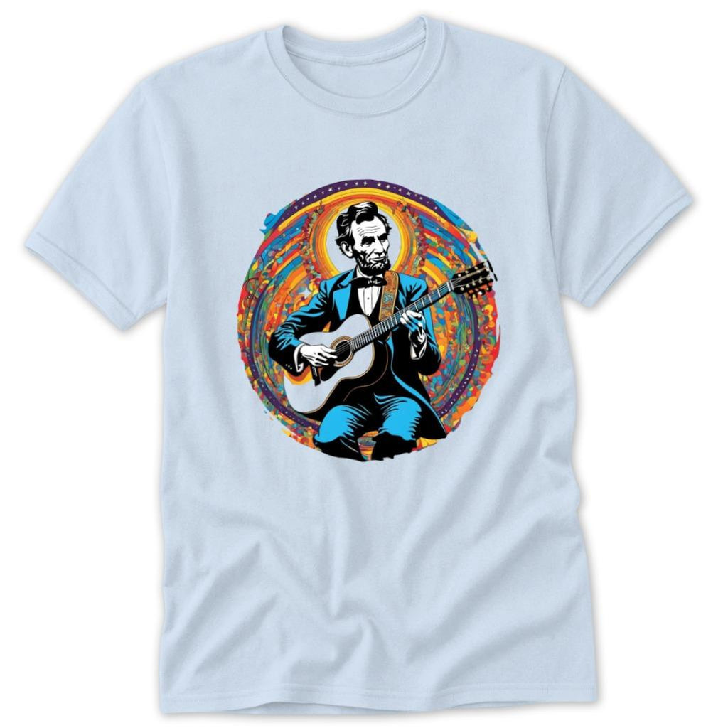 Lincoln Playing Guitar Classic Tee
