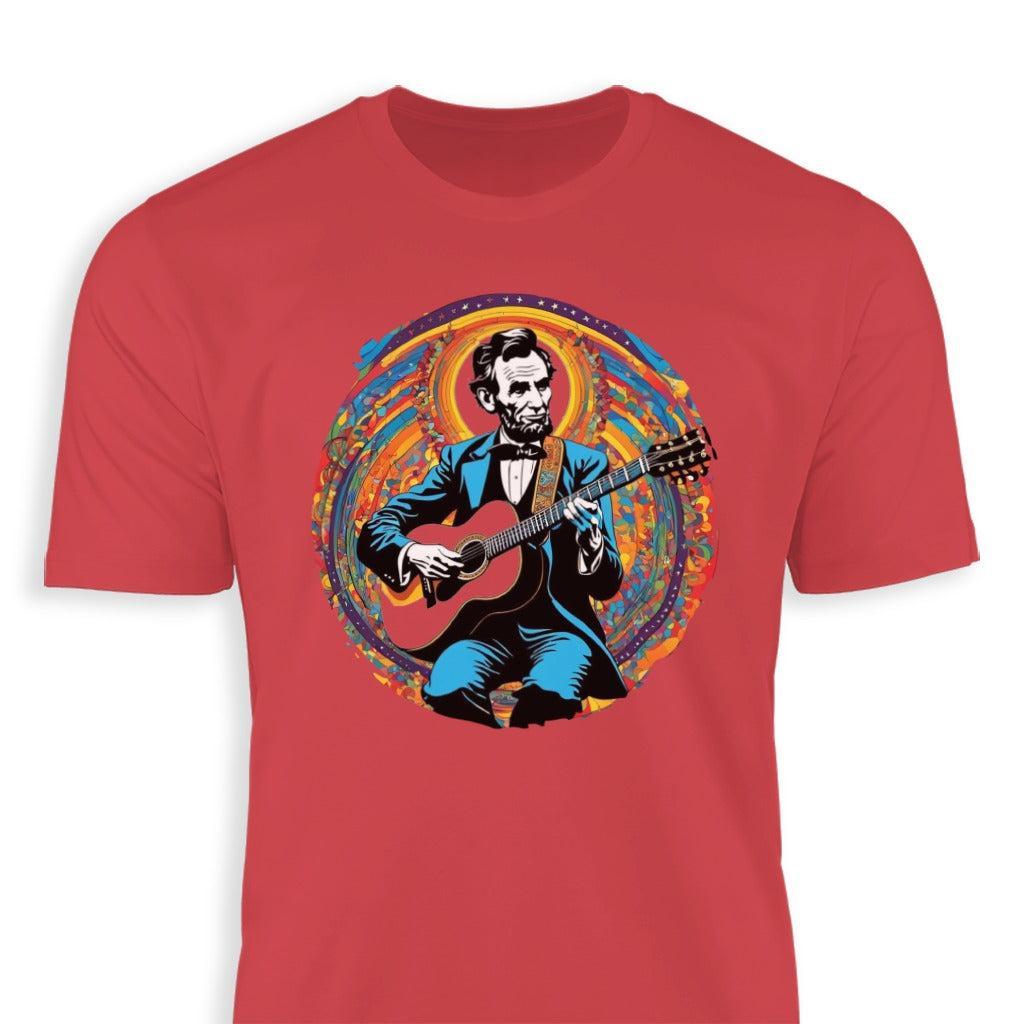 Lincoln Playing Guitar Classic Tee