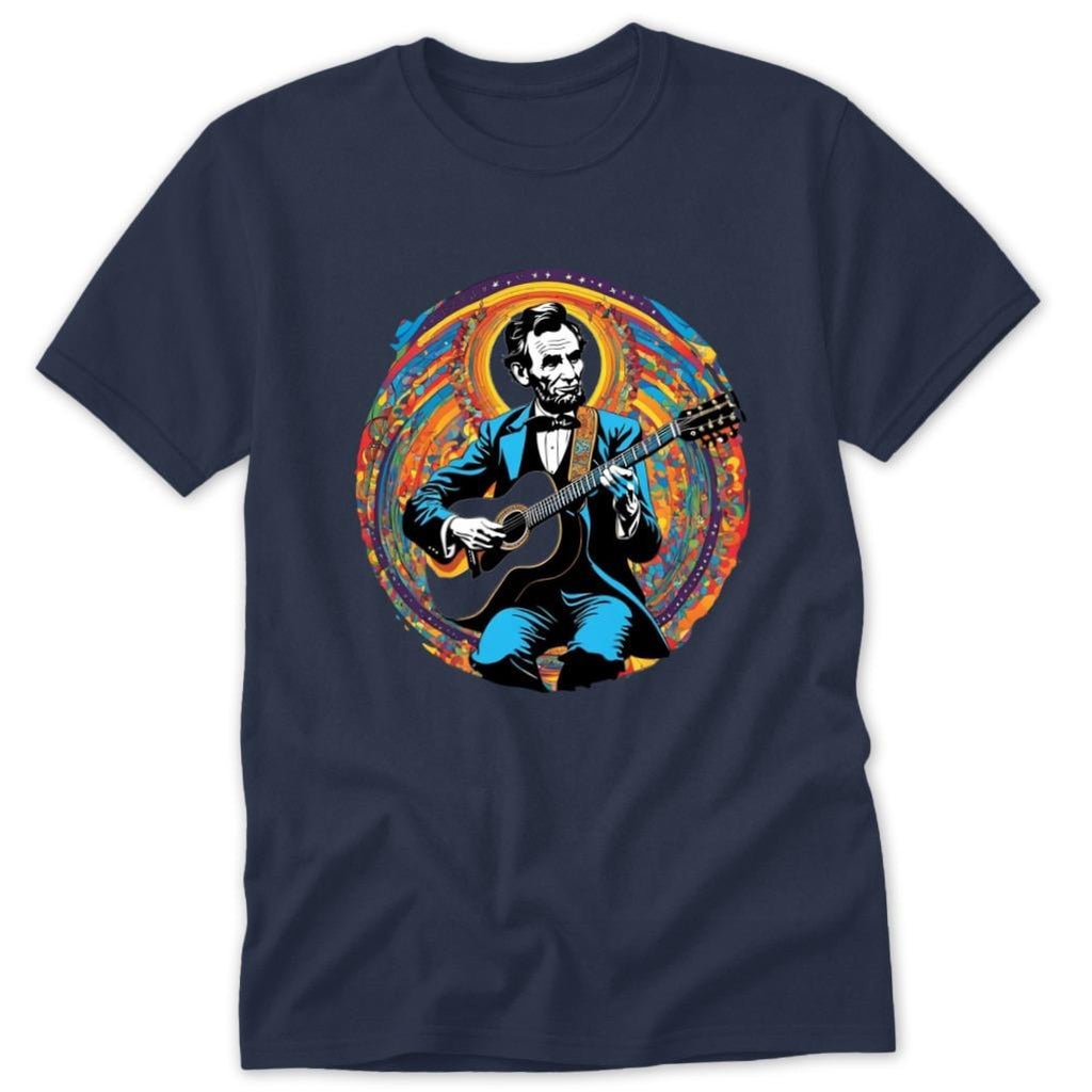 Lincoln Playing Guitar Classic Tee