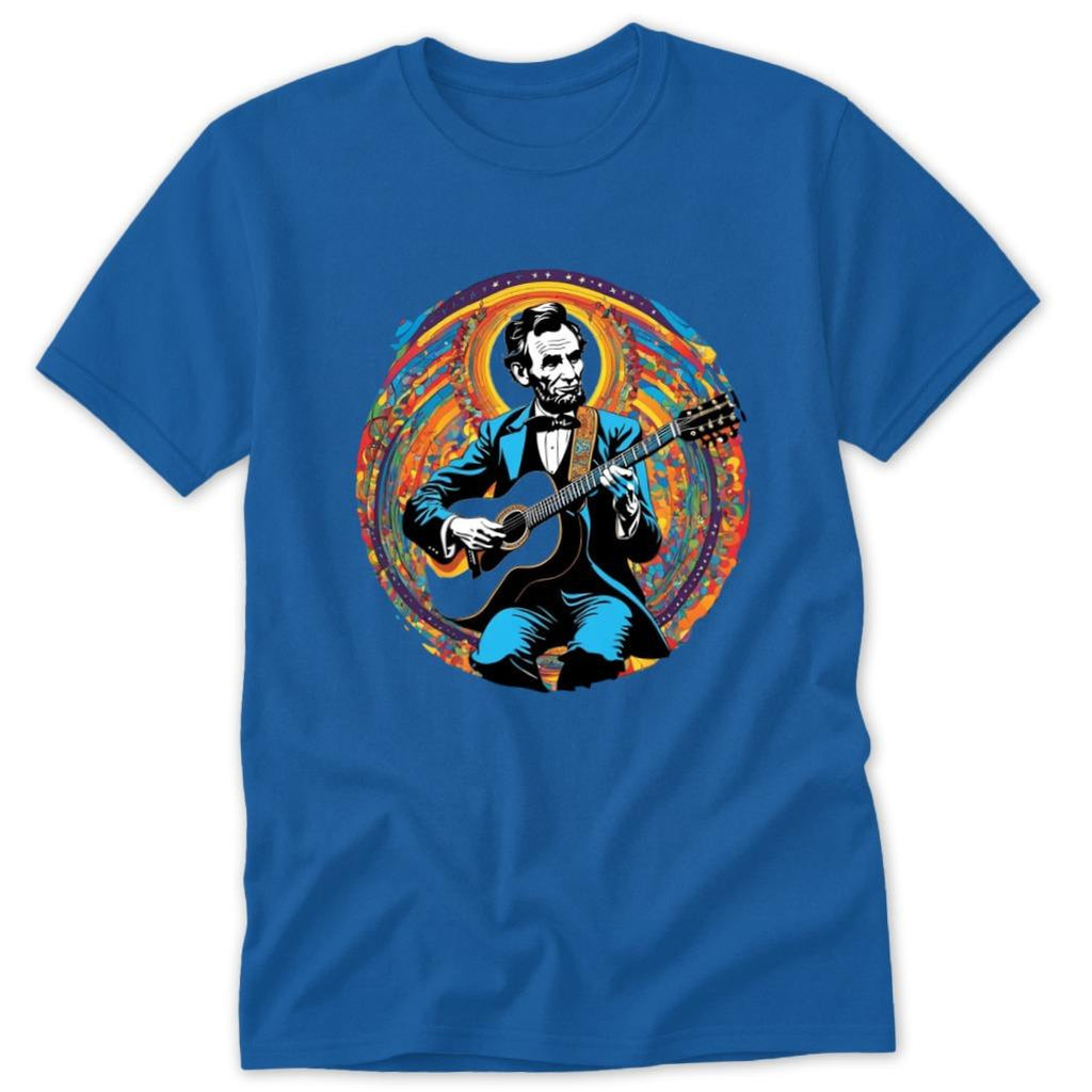 Lincoln Playing Guitar Classic Tee