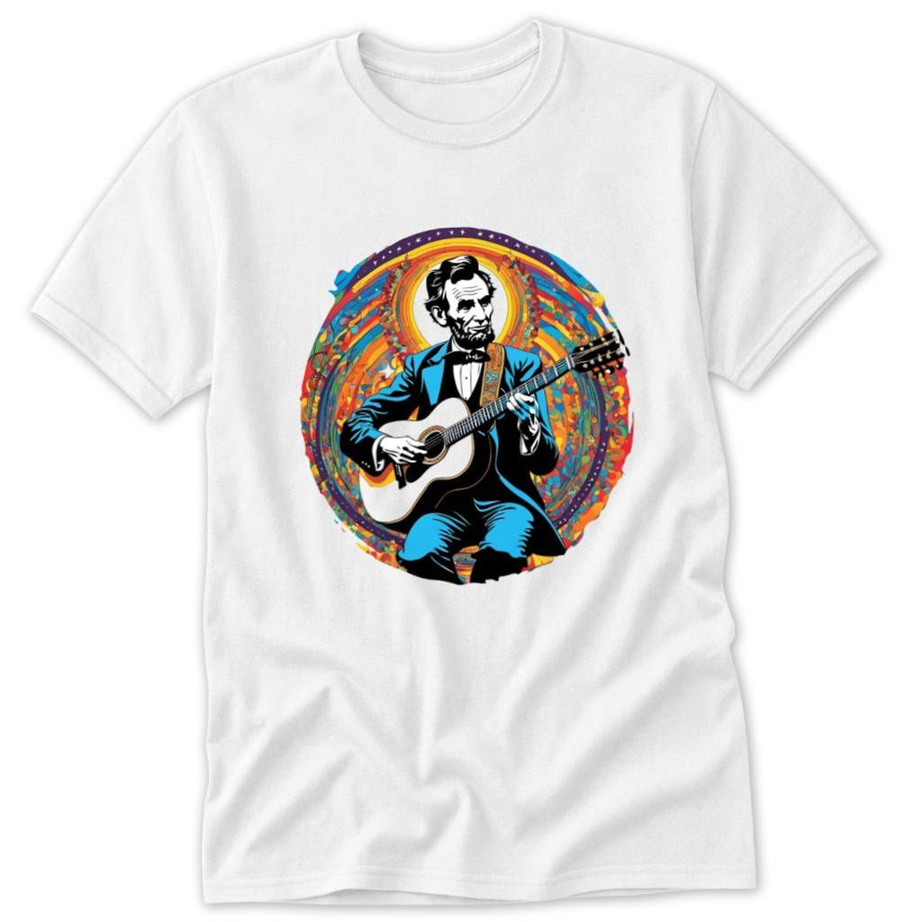Lincoln Playing Guitar Classic Tee