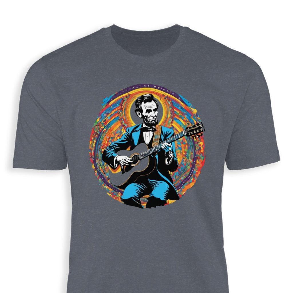 Lincoln Playing Guitar Classic Tee