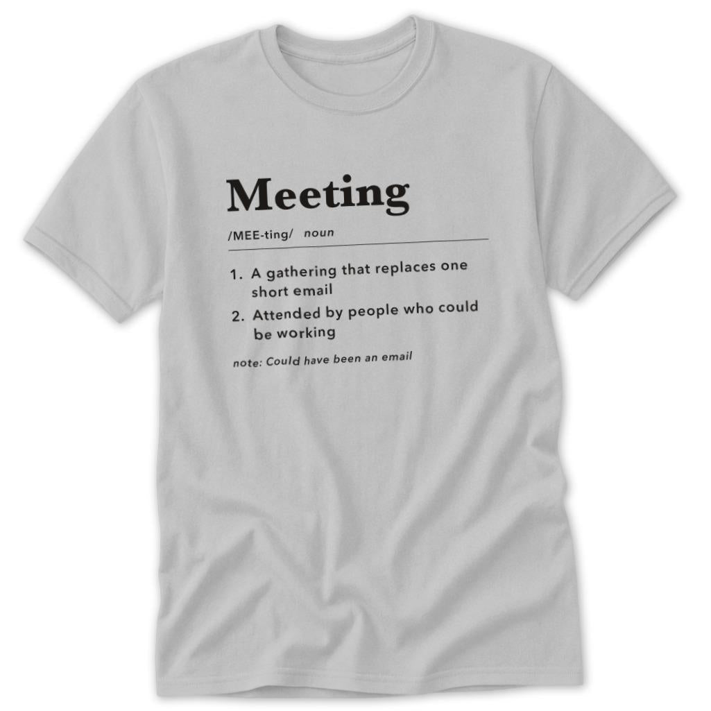 Meeting Definition Classic Tee - Sport Grey