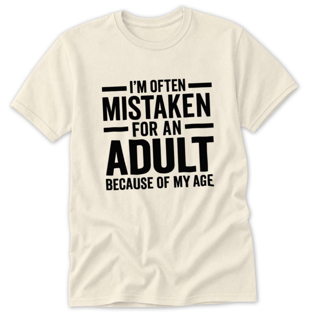 Mistaken for Adult Classic Tee - Natural