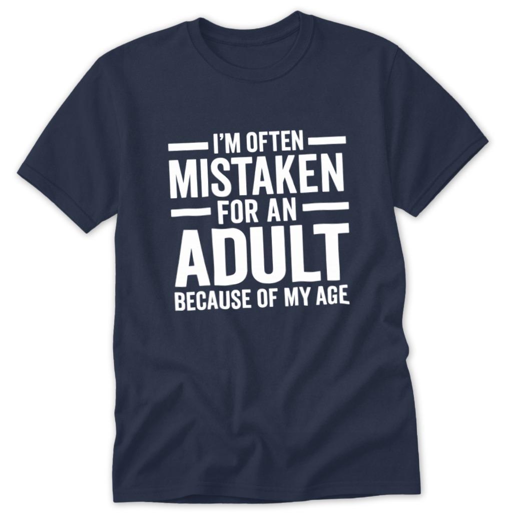 Mistaken for Adult Classic Tee - Navy