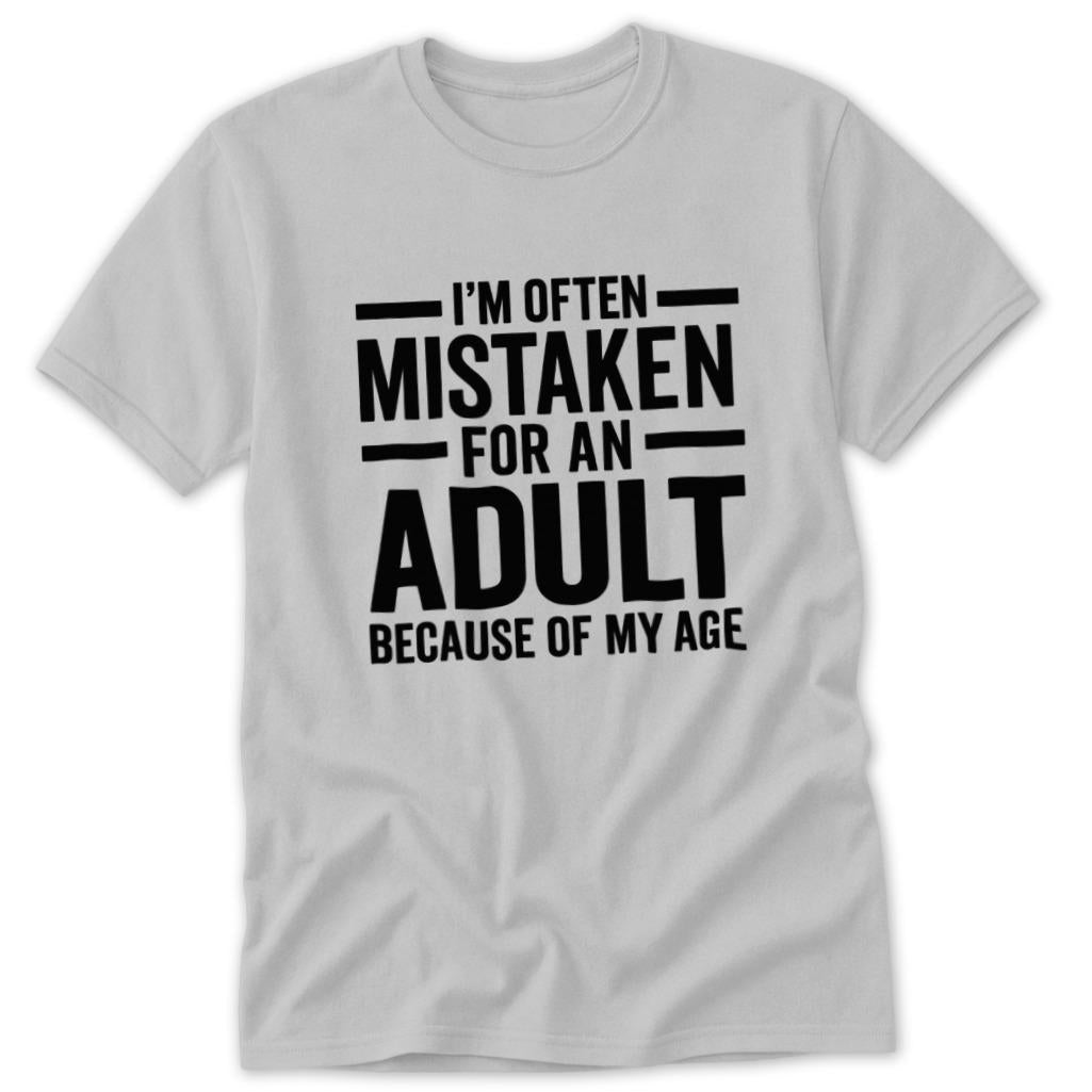 Mistaken for Adult Classic Tee - Sport Grey