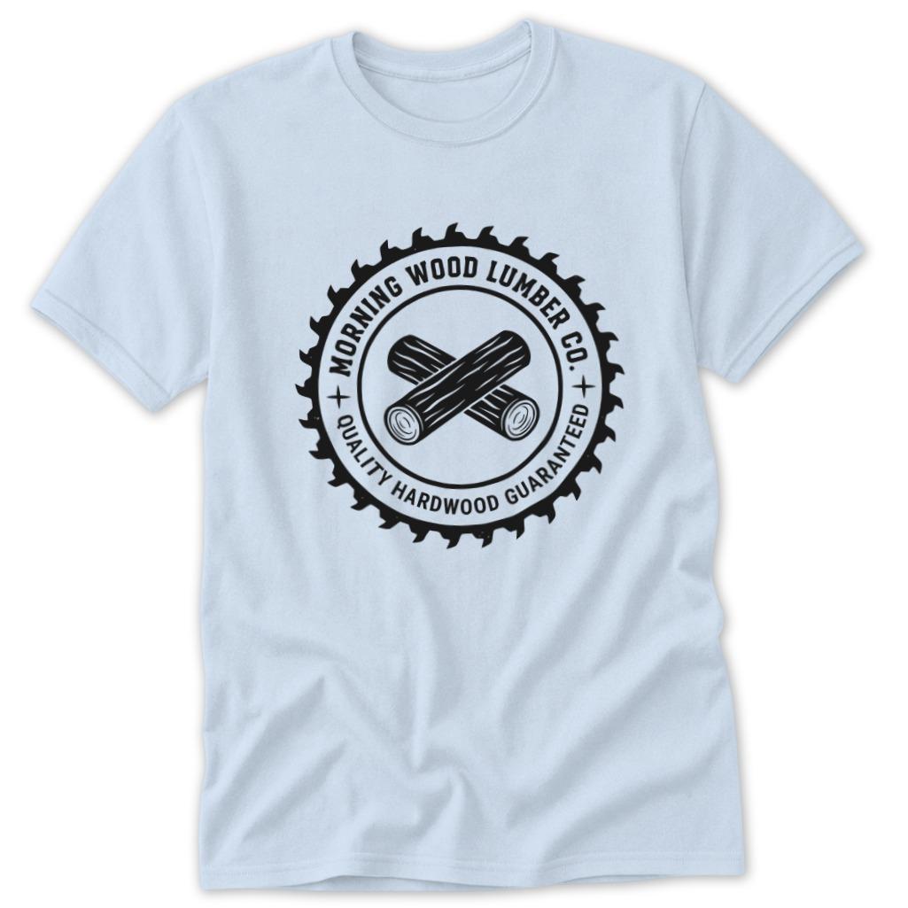 Morning Wood Lumber Classic Tee - Light Blue