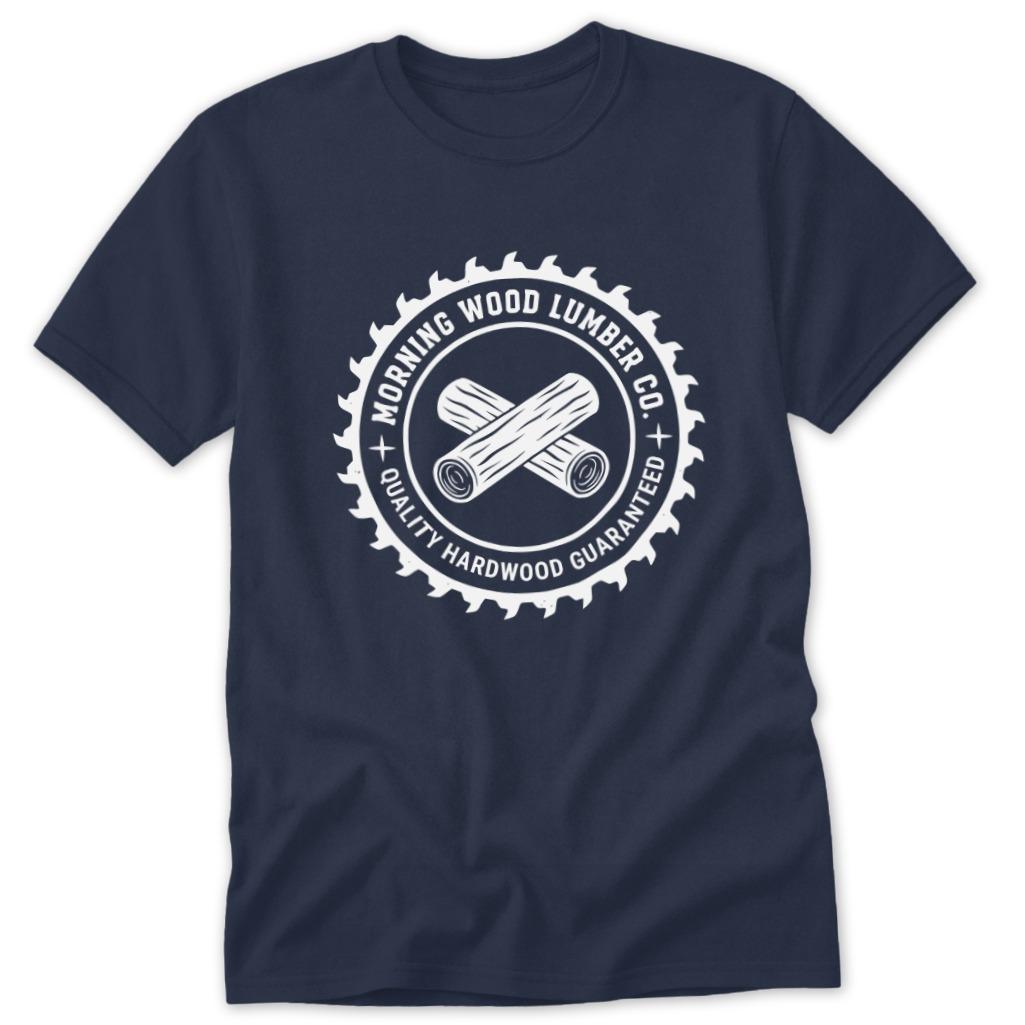 Morning Wood Lumber Classic Tee - Navy