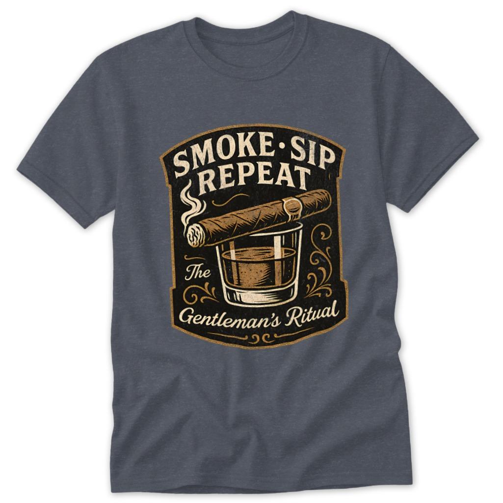 Smoke Sip Repeat Classic Tee