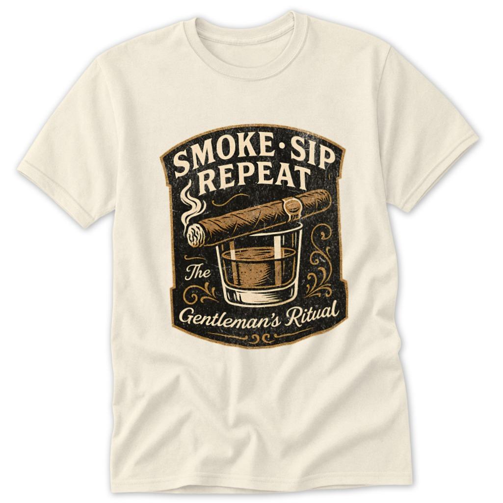 Smoke Sip Repeat Classic Tee