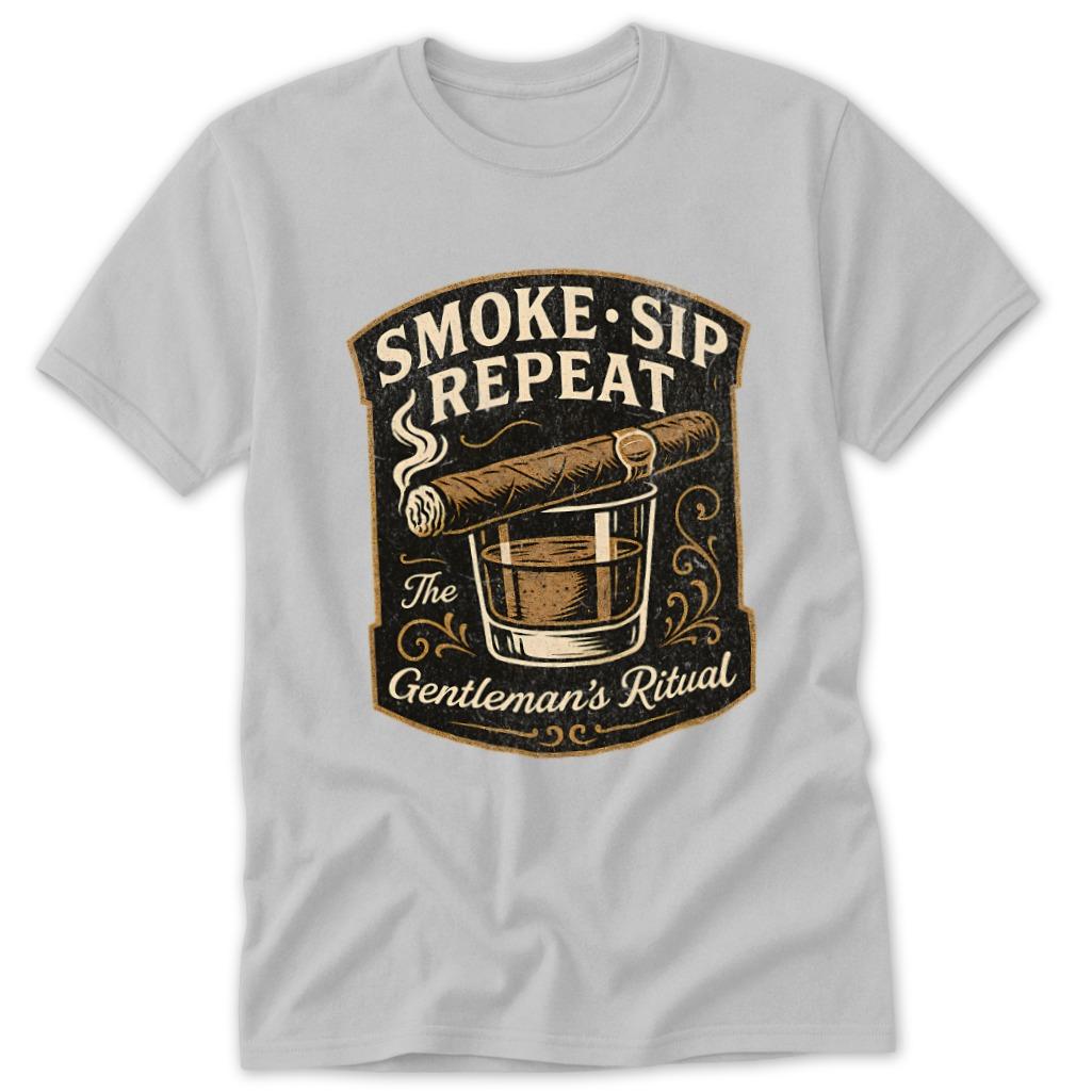 Smoke Sip Repeat Classic Tee
