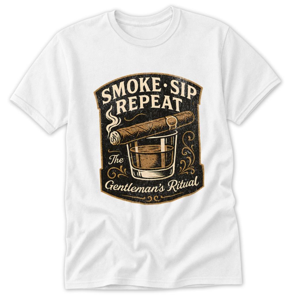 Smoke Sip Repeat Classic Tee