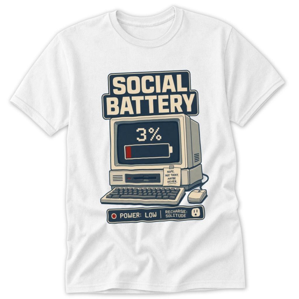 Social Battery at 3% Classic Tee