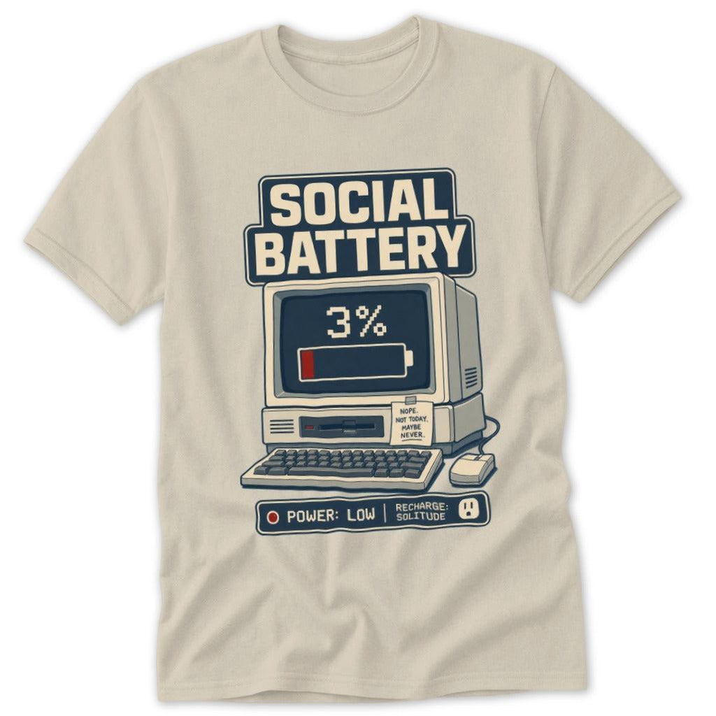 Social Battery at 3% Classic Tee